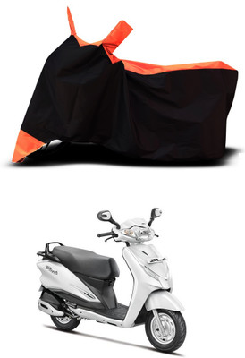 VESMEI Two Wheeler Cover for Hero(Duet LX 110CC, Orange)