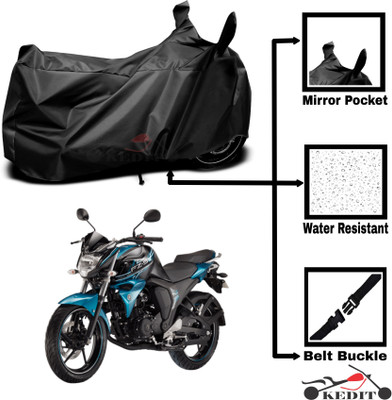KEDIT Two Wheeler Cover for Universal For Bike(FZ S V3, Black)