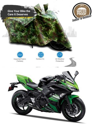 AUTOGARH Waterproof Two Wheeler Cover for Kawasaki(Ninja 650, Multicolor)