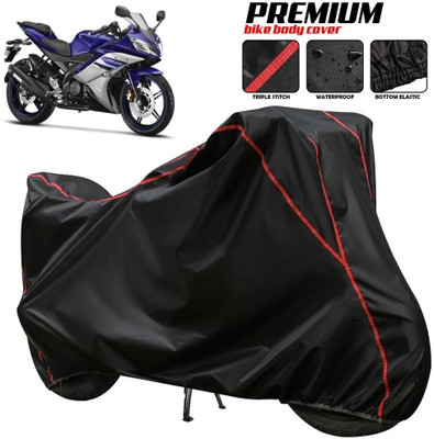 SThanaveX Waterproof Two Wheeler Cover for Yamaha(R15 V3, Black, Red, Multicolor)