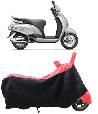 Coxtor Waterproof Two Wheeler Cover for Suzuki(Access 125, Red)