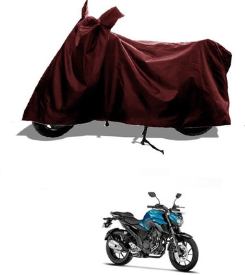 KEDIT Two Wheeler Cover for Yamaha(FZ25, Maroon)