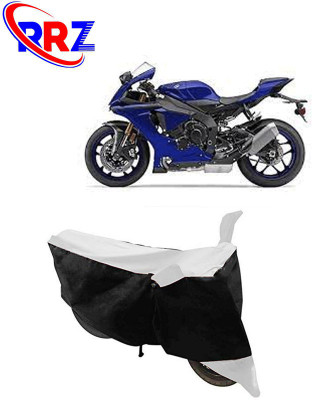 RRZ Waterproof Two Wheeler Cover for Yamaha(YZF, Black, White)