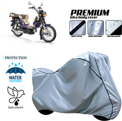 PAGORA Waterproof Two Wheeler Cover for TVS(XL 100 Comfort, Silver)
