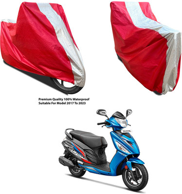 AutoGalaxy Waterproof Two Wheeler Cover for Hero(Maestro, Silver, Red)