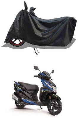KEDIT Two Wheeler Cover for Honda(Dio, Black)
