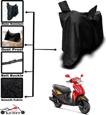 KEDIT Two Wheeler Cover for Universal For Bike(Pleasure Plus, Black)