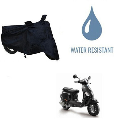 DeepShakshi AUTOMOTIVE Waterproof Two Wheeler Cover for Piaggio(Vespa, Black)