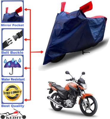 KEDIT Two Wheeler Cover for Yamaha(YBR 125, Red, Blue)