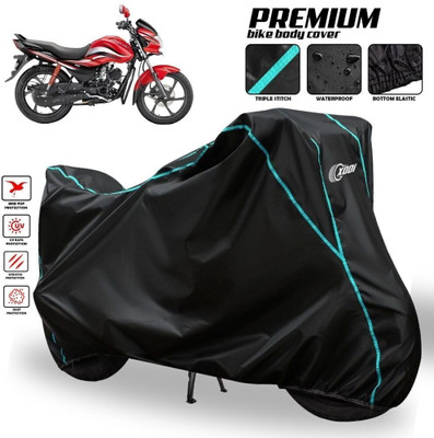 OliverX Waterproof Two Wheeler Cover for Hero(Passion Pro TR, Black, Blue, Multicolor)