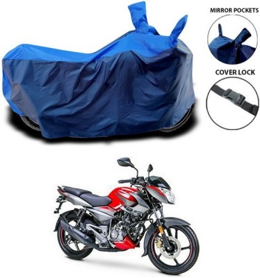 DeepShakshi AUTOMOTIVE Two Wheeler Cover for Bajaj(Pulsar 160 NS DTS-i, Black, Blue)