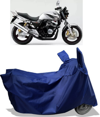 Amexride Two Wheeler Cover for Honda(CB 400, Blue)