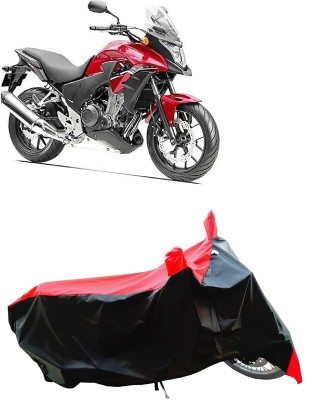 KEDIT Two Wheeler Cover for Honda(CB 400, Red)