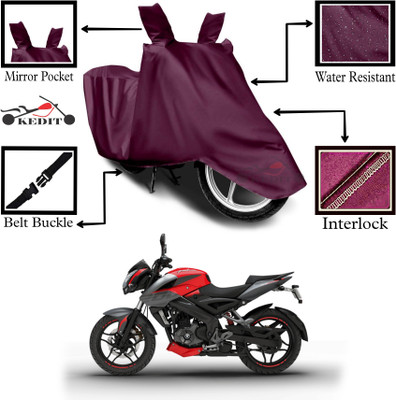 KEDIT Two Wheeler Cover for Universal For Bike(Pulsar NS 200, Maroon)