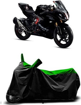 VESMEI Two Wheeler Cover for TVS(Apache RTR 310, Orange)