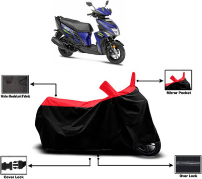 KEDIT Two Wheeler Cover for Yamaha(Ray-ZR 125FI, Red)