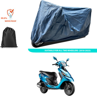 CODOKI Waterproof Two Wheeler Cover for TVS(Scooty Zest, Blue)