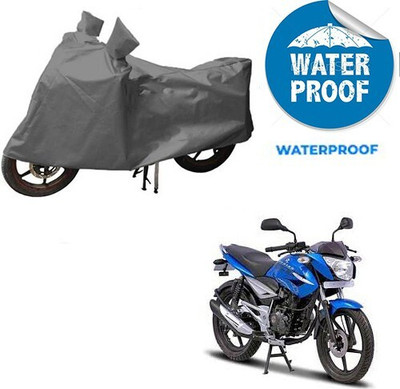 MMSSTAR Waterproof Two Wheeler Cover for Bajaj(XCD 125cc, Grey)