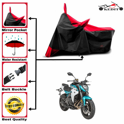 KEDIT Two Wheeler Cover for 22Motors(400NK, Red, Black)