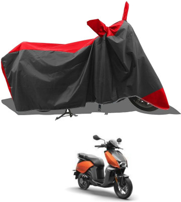 KEDIT Two Wheeler Cover for Hero(Red, Black)