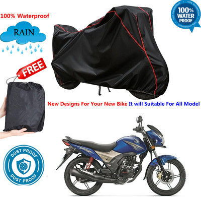 AUTOCAD Waterproof Two Wheeler Cover for Honda(CB Shine, Black)