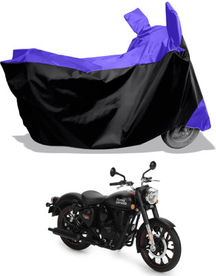 Amexride Two Wheeler Cover for Royal Enfield(Classic Stealth Black, Multicolor)