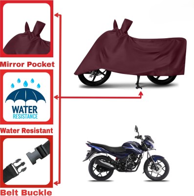 DeepShakshi AUTOMOTIVE Two Wheeler Cover for Bajaj(Discover 150 s, Maroon)