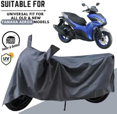 MADAFIYA Waterproof Two Wheeler Cover for Yamaha(Aerox 155 Maxi BS6, Grey)