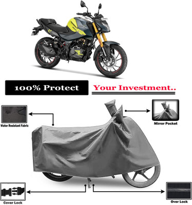 Amexride Two Wheeler Cover for Hero(Motocorp Xtreme 160 R, Grey)
