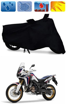 Mdstar Waterproof Two Wheeler Cover for Honda(CRF1000L Africa Twin BS6, Black)