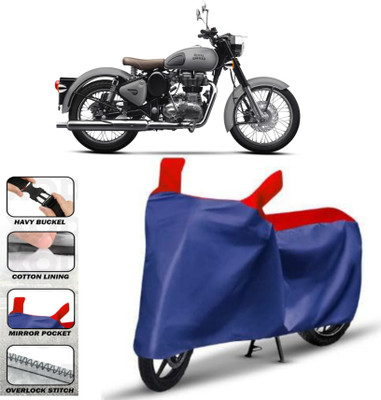WMIZEXA Two Wheeler Cover for Royal Enfield(Bullet 350 New BS6, Red)