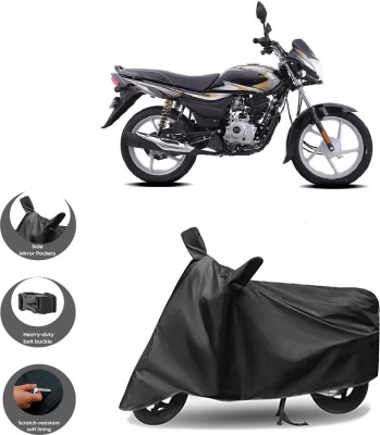 WMIZEXA Waterproof Two Wheeler Cover for Bajaj(Platina 100 BS6, Black)