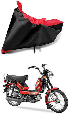 AutoGalaxy Waterproof Two Wheeler Cover for TVS(Heavy Duty, Red, Black)