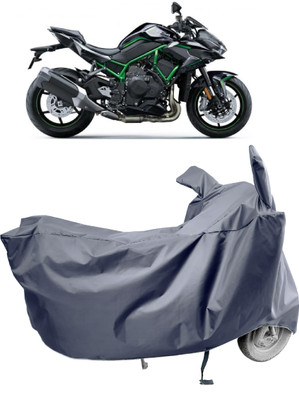 Amexride Two Wheeler Cover for Kawasaki(ZH2 BS6, Grey)