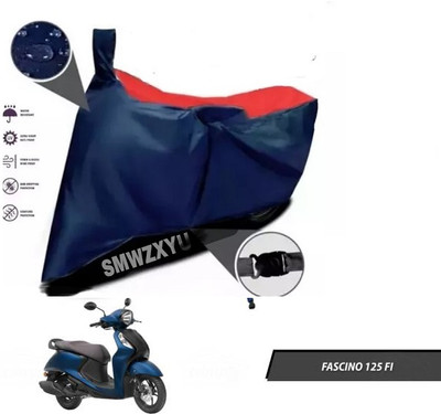 smwzxyu Waterproof Two Wheeler Cover for Yamaha(Fascino 125 FI, Red, Blue)