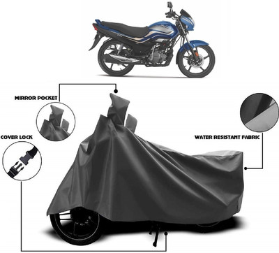 Mdstar Waterproof Two Wheeler Cover for Hero(Super Splendor, Grey)