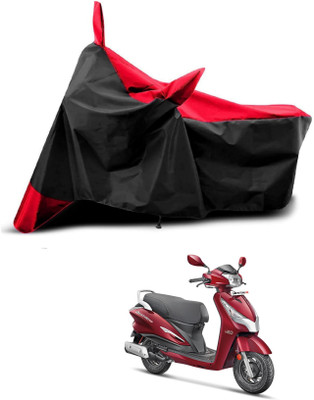 KEDIT Two Wheeler Cover for Hero(Destini 125, Red, Black)