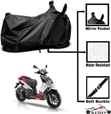 KEDIT Two Wheeler Cover for Aprilia(SR 150, Black)