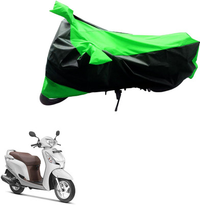 MMSSTAR Waterproof Two Wheeler Cover for Honda(Aviator, Black, Green)