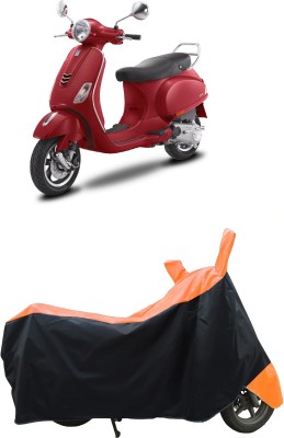 Coxtor Waterproof Two Wheeler Cover for Vespa(Vespa VXL, Orange)