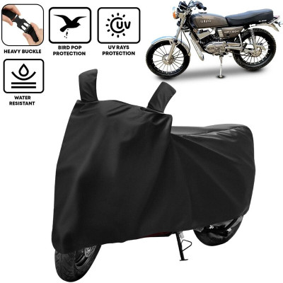 kerwa Two Wheeler Cover for Yamaha(RX 100, Black)