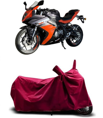 Coxtor Waterproof Two Wheeler Cover for Benelli(302R, Maroon)