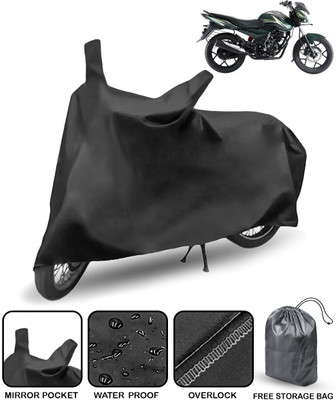 AutoRetail Waterproof Two Wheeler Cover for Bajaj(Discover 150 s, Black)
