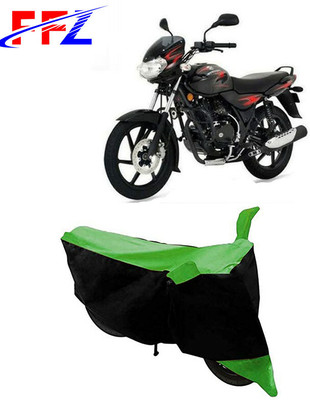 FFZ Two Wheeler Cover for Bajaj(Discover 125 DTS-i, Black, Green)