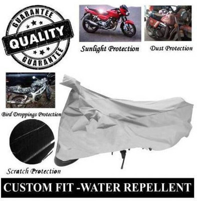 SK AUTO Waterproof Two Wheeler Cover for Bajaj(Platina 100 DTS-i, Silver)
