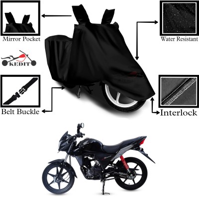 KEDIT Two Wheeler Cover for Universal For Bike(CB Twister, Black)