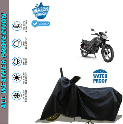 AutoGalaxy Waterproof Two Wheeler Cover for Honda(SP 125, Black)