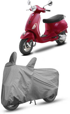 DeepShakshi AUTOMOTIVE Waterproof Two Wheeler Cover for Vespa(ZX 125, Grey)