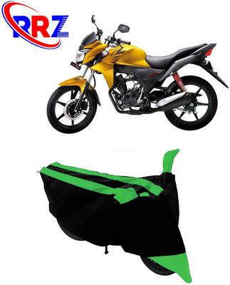 RRZ Waterproof Two Wheeler Cover for Honda(CB Twister, Black, Green)