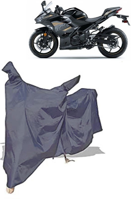 Amexride Two Wheeler Cover for Kawasaki(Ninja 650 BS6, Grey)